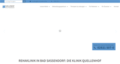 Desktop Screenshot of klinik-quellenhof.de