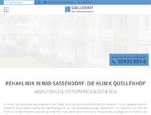 Tablet Screenshot of klinik-quellenhof.de